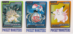 Pokemon Carddass 1997 Sandslash Tentacruel Clefable Pocket Monsters Lot of 3 JP - Image 1