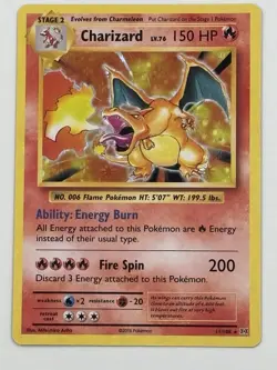 Charizard 11/108 Evolutions Holo (Dent, MP) Pokemon Single! *Pics* - Image 1