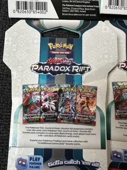 Pokemon TCG Paradox Rift Booster Packs Lot of 9 English - Image 5