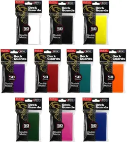 1000 Double Matte Deck Guard Card Sleeves, Mix 696542690061 - Image 1