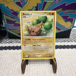 Pokemon TCG Bonsly Diamond and Pearl 71/130 Regular LP/MP - Image 1