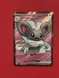 Cinccino ex 105/086 Me04: Chaos Rising Holo Pokemon - Image 1