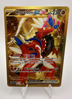 Koraidon ex 254/198 SV01: Scarlet & Violet Gold Hyper Rare Pokemon TCG - Image 1