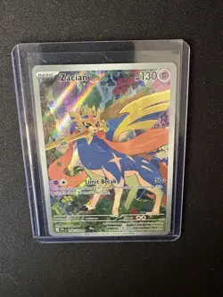 Pokemon Zacian 100/094 Me02: Phantasmal Flames Illustration Rare Holo 130 HP - Image 1