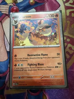 Flareon (Cosmo Promo) Rare Prismatic Evolutions 013/131 NM Holo 2018 - Image 1