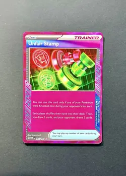 Unfair Stamp 165/167 Twilight Masquerade ACE SPEC Holo EN Trainer Item - Image 1