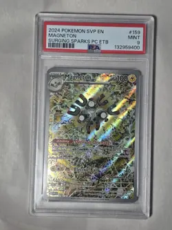 2024 Pokemon SVP en Magneton Surging Sparks Pokemon Center ETB #159 PSA 9 - Image 1