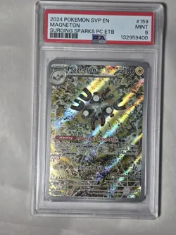 2024 Pokemon SVP en Magneton Surging Sparks Pokemon Center ETB #159 PSA 9 - Image 3