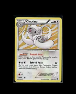 Cinccino 105/113 Holo Legendary Treasures Pokemon 2013 EN LP - Image 1