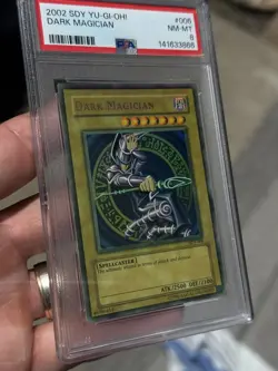 PSA 8 DARK MAGICIAN FADED SDY-006 STARTER DECK YUGI YUGIOH 2002 ENGLISH - Image 3