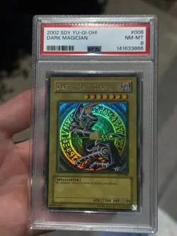 PSA 8 DARK MAGICIAN FADED SDY-006 STARTER DECK YUGI YUGIOH 2002 ENGLISH - Image 4