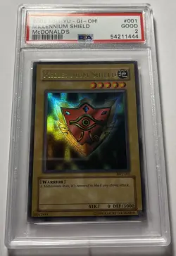 Yugioh 2002 - Millennium Shield - MP1-001 Holo - PSA 2 - Image 1