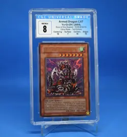 Yu-Gi-Oh! Armed Dragon LV7 [SOD-EN015] Ultra Rare 1st Ed CGC 8 - Image 1