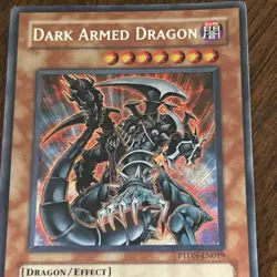 Yugioh - Dark Armed Dragon PTDN-EN019 Secret Rare Good Condition See Photos - Image 3