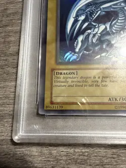 2002 Yu-Gi-Oh! SDK-001 Blue-Eyes White Dragon PSA 8 NM-MT Starter Deck Kaiba - Image 5