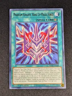Yugioh - Phantom Knights' Rank-Up-Magic Force MP21-EN200 1st Edition Rare NM - Image 1