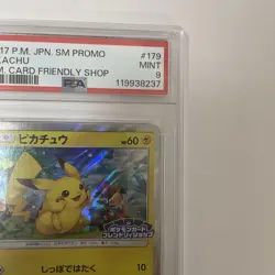 Pokemon Card Pikachu Friendly Shop 179/Sm-P Psa9 - Image 3