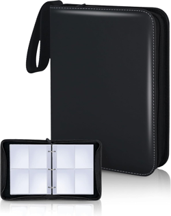 4 Pocket Trading Card Binder Parent (4 Pocket, 400 Cards, Solid, Black) - Image 1