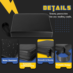 4 Pocket Trading Card Binder Parent (4 Pocket, 400 Cards, Solid, Black) - Image 2