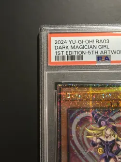 Yugioh Dark Magician Girl (Quarter Century) (A) RA03-EN123 PSA 10 GEM MINT - Image 3