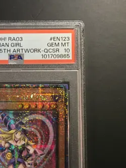 Yugioh Dark Magician Girl (Quarter Century) (A) RA03-EN123 PSA 10 GEM MINT - Image 4