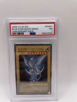 Yu-Gi-Oh TCG Blue Eyes White Dragon YAP1-EN001 Ultra Rare Limited Edition PSA 7 - Image 1
