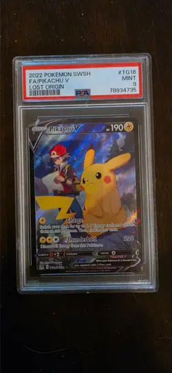 Pikachu V TG16/TG30 Swsh11: Lost Origin Trainer Gallery Holo - Image 1
