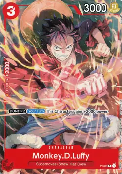 ONE PIECE Monkey.D.Luffy - (Tournament Pack Vol. 1) #P-006 Promo NM - Image 3