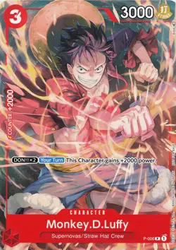 ONE PIECE Monkey.D.Luffy - (Tournament Pack Vol. 1) #P-006 Promo NM - Image 5