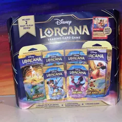 Disney Lorcana Costco Inklands Bundle Box Pirate Mickey Foil Promo *Damaged Box - Image 1