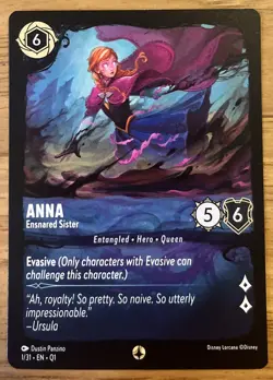 Anna - Ensnared Sister 1/31 Disney Lorcana - Illumineer's Quest: Deep Trouble NM - Image 1