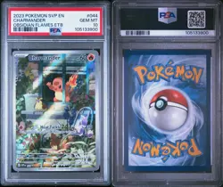 2023 Pokemon SV Black Star Promo Charmander Obsidian Flames ETB PSA 10 #044 - Image 3