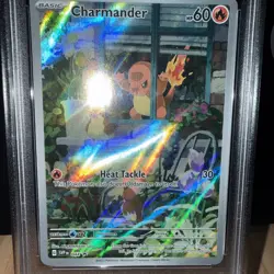 2023 Pokemon Charmander 044 Obsidian Flames ETB Promo PSA 8 Graded SV Black Star - Image 4
