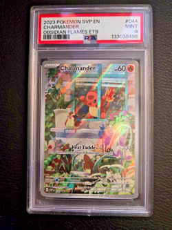 2023 POKEMON SV BLACK STAR PROMO OBSIDIAN FLAMES ETB #044 CHARMANDER PSA 9 - Image 1