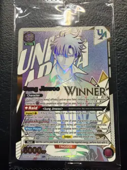 Union Arena Solo Leveling Sung Jinwoo Rare Battle UR Winner Foil - Image 1