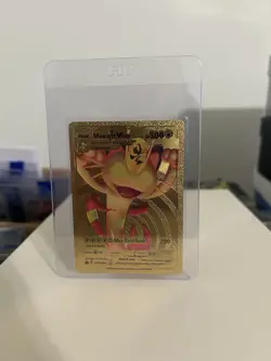 Pokemon- Meowth VMAX HP300 Gold Foil - Card V-Max - fan art card - Image 1