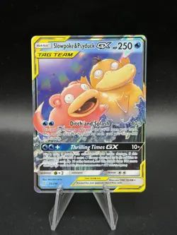 Pokemon TCG Slowpoke And Psyduck GX Tag Team Card 35/236 - NM HF3 - Image 1