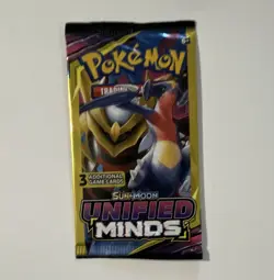 Pokemon Unified Minds Booster Pack 3 Cards Garchomp Giratina Trading Card Game - Image 1