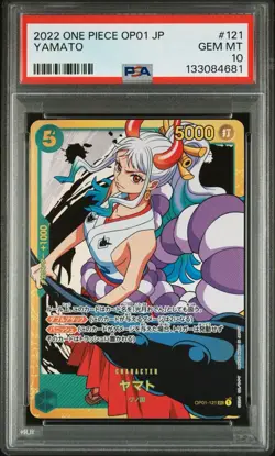 One Piece Card Game Romance Dawn OP01-121 Japanese Yamato PSA 10 (2022) - Image 1