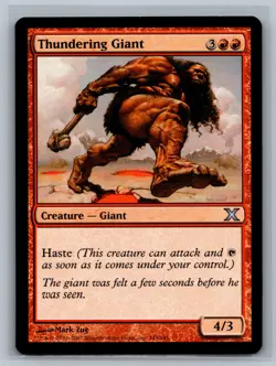 Magic The Gathering 10th Edition Thundering Giant #243/383 MTG TCG CCG Tenth - Image 1
