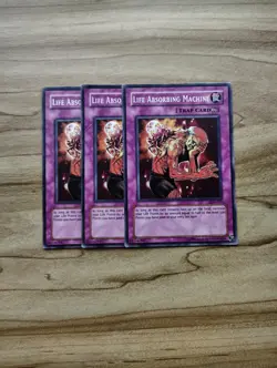 Yu-Gi-Oh! - Life Absorbing Machine 3X - Full Playset Of Cards - Image 1