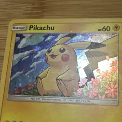 Pokemon Sun & Moon Black Star Promo Card Pikachu SM206 Holo Foil TCG Shiny - Image 2