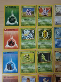 Vintage Pokemon 57 Cards Base Set Only No Duplicates Lot Moderate To Heavy Play - Image 2