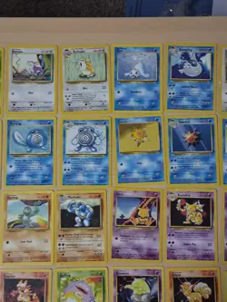 Vintage Pokemon 57 Cards Base Set Only No Duplicates Lot Moderate To Heavy Play - Image 3