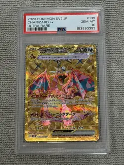 PSA 10 Charizard ex UR 139/108 Ruler of the Black Flame Pokemon Card Japanese - Image 1