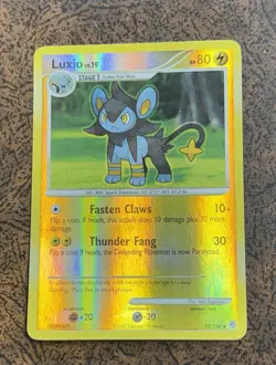 Luxio 52/130 Diamond & Pearl Uncommon Reverse Holo Pokemon Card - Image 1