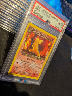 Pokemon PSA 8 NM-MINT 2002 Dark Typhlosion Neo Destiny Holo Card - Image 5