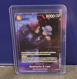 Bandai One Piece Card Game Rosinante & Law EB04-038 Sp Rare Blocker ENG - Image 1