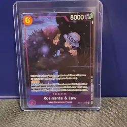 Bandai One Piece Card Game Rosinante & Law EB04-038 Sp Rare Blocker ENG - Image 2