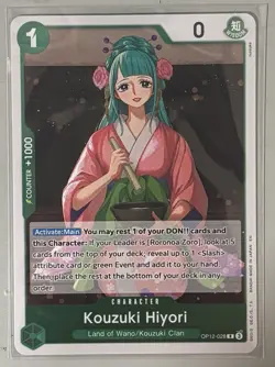 Kouzuki Hiyori OP12-028 R One Piece: Legacy of the Master Foil Card - Image 1